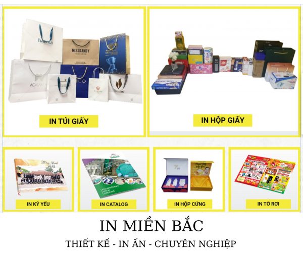 In hộp giấy theo yêu cầu – thiết kế miễn phí tại In Miền Bắc.  - inmienbac.com.vn